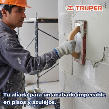 Llana Esponja Profesional 9-1/2" espesor 3/4" áspero Truper