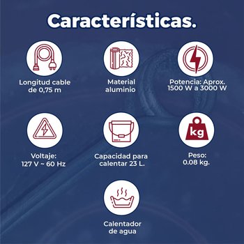 Resistencia Calentador Agua núm 6 Rotter Volteck