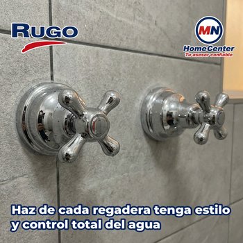 Llave Maneral Para Regadera Rugo Grande Cruceta MCRE
