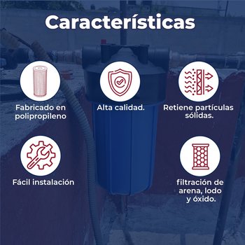 Cartucho Rotoplas Polipropileno Filtro Jumbo 25 cm