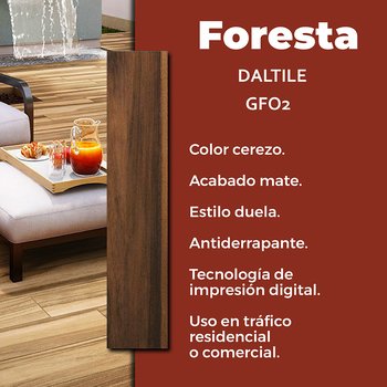 Piso Foresta cereso Daltile 20x90 cm GF02