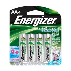 Pila recargable AA energizer 4 pzs