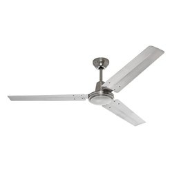 Ventilador De Techo Industrial Hunter Níquel Cepillado 56"