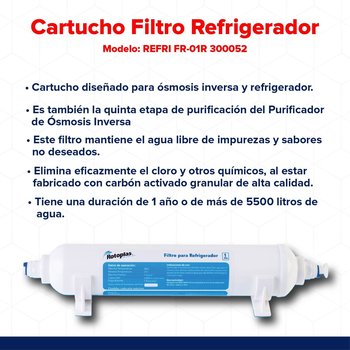 Cartucho Filtro Refrigerador Rotoplas