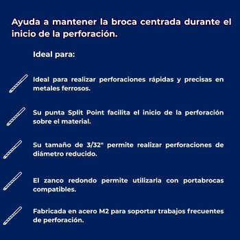 Broca Metal Truper 3/3 2 x 2 pulg