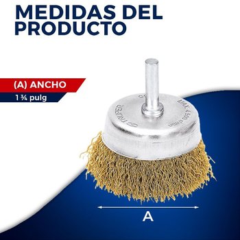 Carda Taladro Copa Truper 1¾ pulg