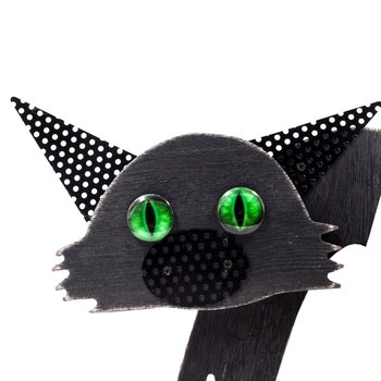 Figura decorativa mascota Black Cat 34 cm