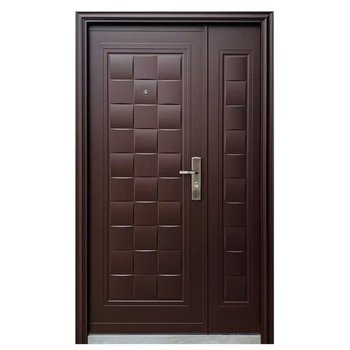 Puerta Izq con Fijo Serie 3 Alta Seguridad 130X213 MTS CHOCOLATE