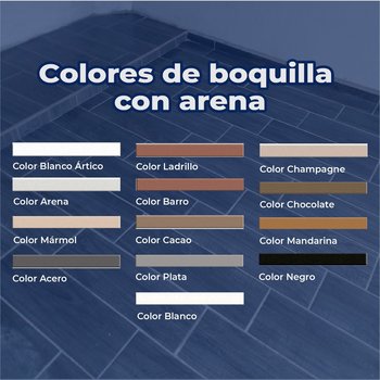 Boquilla Con Arena 10 kg Crest Color Chocolate Juntacrest