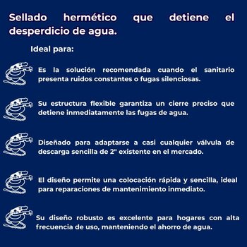 Pera/Sapo de Descarga Para Sanitario Rojo 2" Fluidmaster