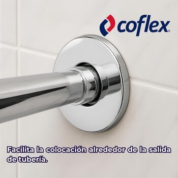 Chapetón Cromado Llave Control ½ pulg Universal Coflex