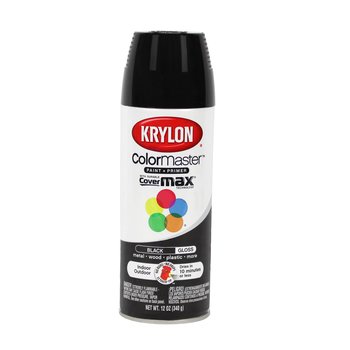 Pintura Aerosol Krylon Negro Brillante 350 mL
