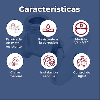 Llave Angular Urrea Cromada ½ x ½ pulg