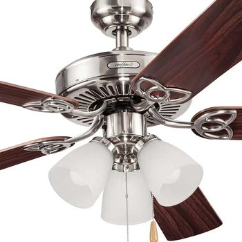 Ventilador de cielo CoolFan Architect Niquel 52 pulg