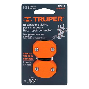 Conector Manguera Reparador Truper Plástico ½ pulg