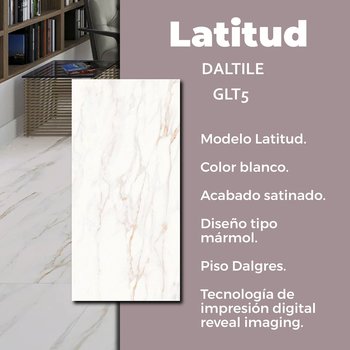 Piso Latitud Blanco Daltile 60x120 cm Rectificado