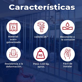 Canal Amarre Calibre 26 6.35X3.96 M