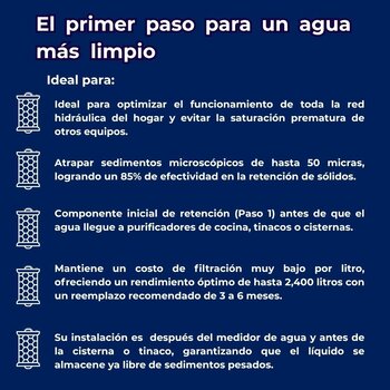 Cartucho Rotoplas Polipropileno Filtro Estándar Paso 1