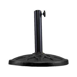 Base Para Sombrilla Jardín Redonda Color Negro