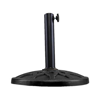 Base Para Sombrilla Jardín Redonda Color Negro