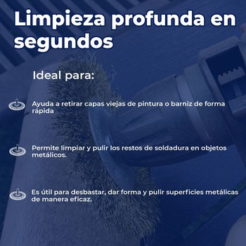 Carda Circular Truper Alambre Grueso 3 pulg