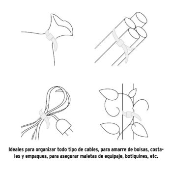 Cincho Plástico Volteck Natural 60 cm Tensión 22 kg