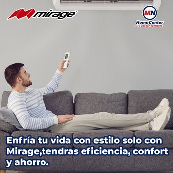 Minisplit 1.5 Ton Solo Frío 220 V Mirage Life 12