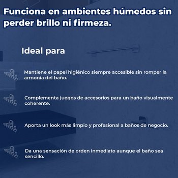 Porta papel higiénico de rollo helvex piazza PIA-117