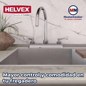 Mezcladora Para Fregadero Albatros Helvex Cromo HM-37