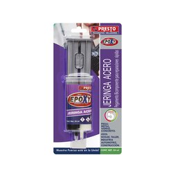 Jeringa Epóxica Presto Acero 24 ml