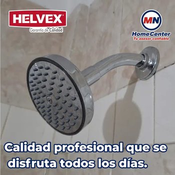 Regadera Helvex Chorro Fijo con Brazo y Chapetón H-201