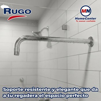 Brazo y Chapetón para Regadera de 39 cm de longitud Rugo 45BRF