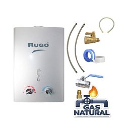 Calentador Paso 12 L Rugo Gas Natural Incluye Kit de Instalación Calentador Paso 12 L Rugo Gas Natural Incluye Kit de Instalación
