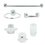 Accesorios Baño Rugo Empotrar Cromo JE90C