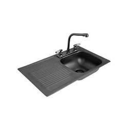 Fregadero marca Eb Técnica 76 x 44 cm 1 tina 1 escurridor