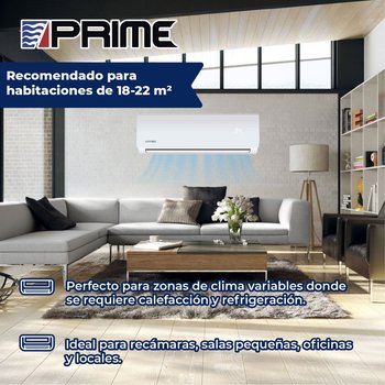 Aire Acondicionado Minisplit 1 Tonelada Prime Solo Frio 110V