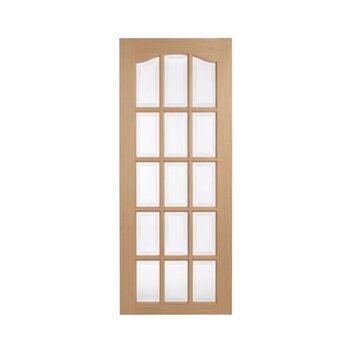 Puerta Caoba Parisina Recta 91x2.13 Mt V/Biselado 6mm