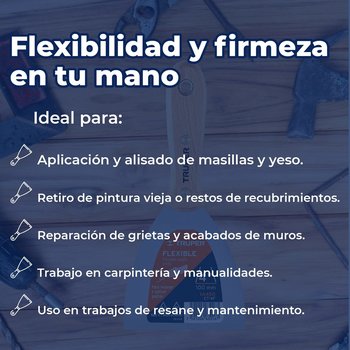 Espátula Byp Mango Madera Flexible 4 pulg