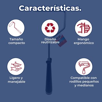 Mini Maneral Para Rodillo Reutilizable marca Byp 4 x 12 pulg