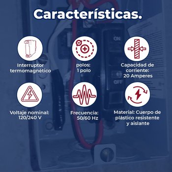 Pastilla 1 x 20 Amperes QD120