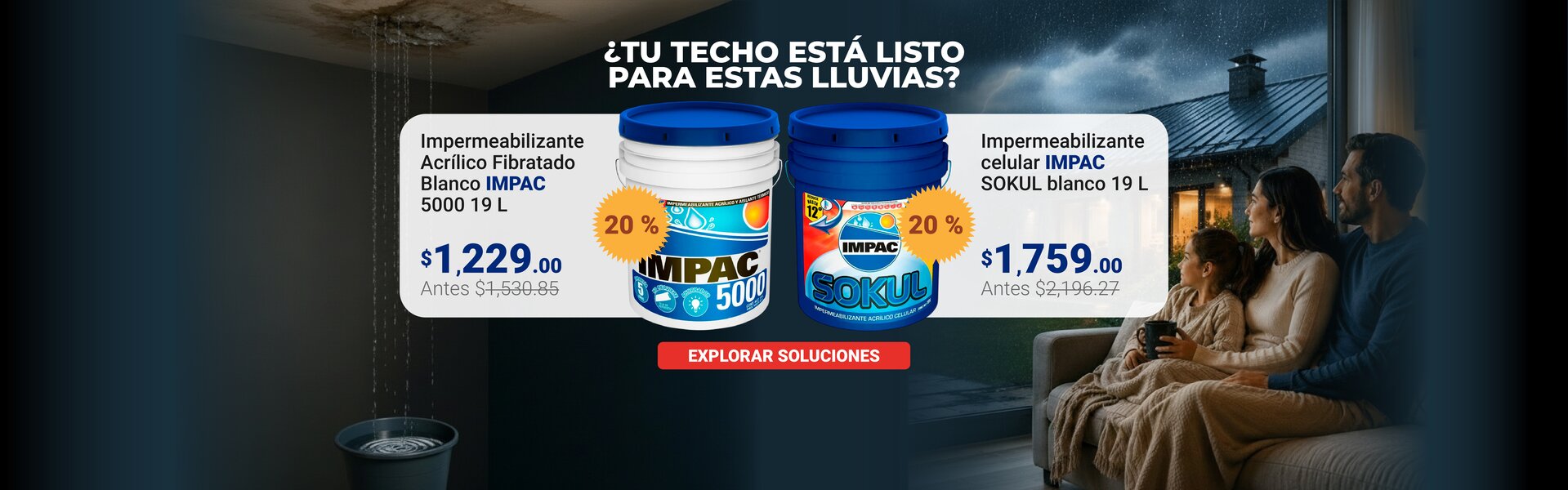 ¿Tu techo está listo para estas lluvias?