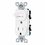 Apagador Sencillo Vertical 1 Contacto 2P+T Blanco COAP-SB