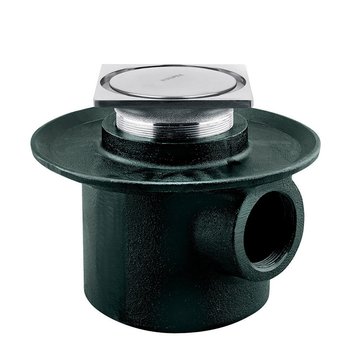 Coladera Una Boca Desagüe Contorno Cuadrada 282-35-CHL