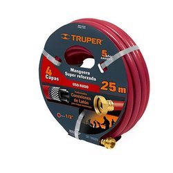 Manguera Jardín Truper ½ Cuatro Capas 25 m