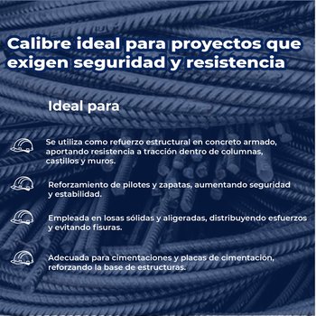 Varillla Recta #4 1/2X12 MTS AR-42