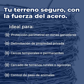 Alambre Púas Bronco 355 m Calibre 12.5