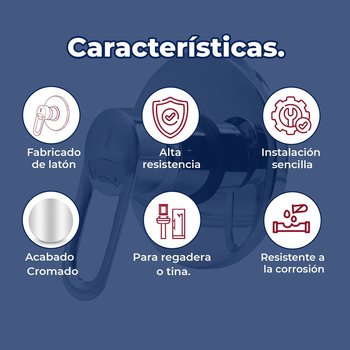 Llave Monomando de Empotrar Para Regadera o Tina Rugo