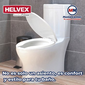 Asiento Para WC Cierre Estándar Helvex Alargado Blanco AT-2