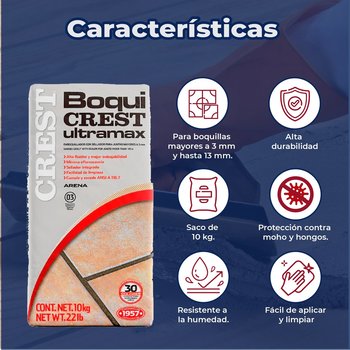 Boquilla con arena 10 kg Crest color arena