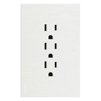 Placa 3 Contactos Lucek Flat Blanco